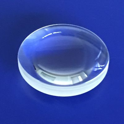 عدسة زجاجية بصرية 300 مم Biconvex شبه كروية مصهورة من السيليكا عدسة زجاجية كروية