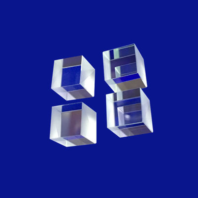 شفاف 10/5 إلى 60/40 تصميم عدسة بصرية ، زجاج بصري × مكعب