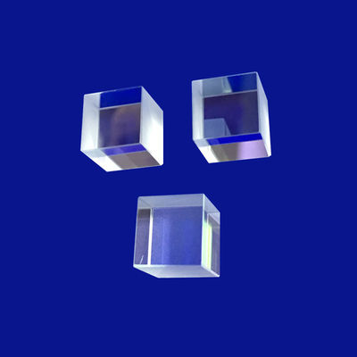 الياقوت الكوارتز 25x25x25mm تصميم عدسة بصرية صغيرة